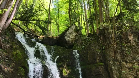 Waterfall stream Stock Footage 109173030
