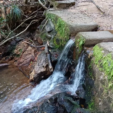 Waterfall of stream Stock Footage 260163530