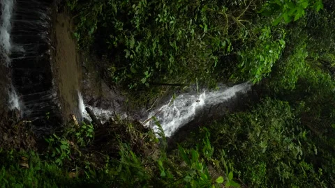 Waterfall Stream in Reserva Rio Bravo Mindo Ecuador Stock Footage 336795809