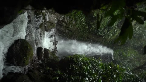 Waterfall Stream in Reserva Rio Bravo Mindo Ecuador Stock Footage 336795949