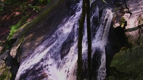 Waterfall Stream - Slow Motion 스톡 동영상 79973610