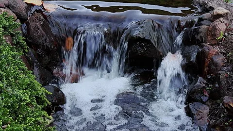 Waterfall stream view Stock Footage 249918784