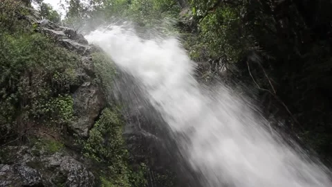 Waterfall suitable for picnic Stock Footage 137475488
