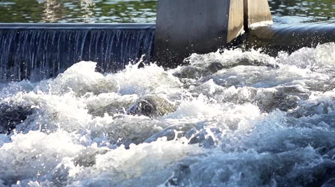 Waterfall: Super Slo Mo WS, 240 fps Stock Footage 41308633