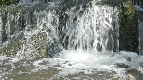 Waterfall Super Slow Motion 4 Stock Footage 126237992