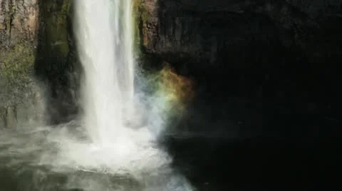 Waterfall in Super Slow Motion Stock Footage