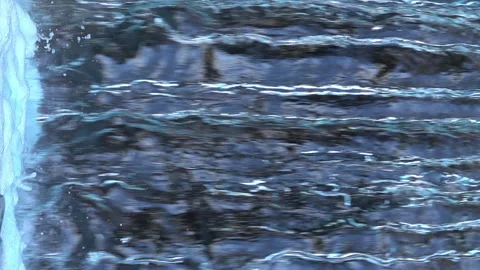Waterfall Super Slow Motion x8 Loop Vertical Shot Видео 337940348