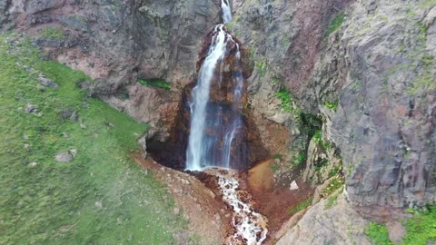 Waterfall in Tavush region 9 Stock Footage 335840683