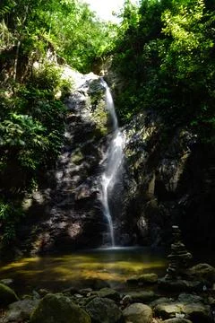 Waterfall in Tayrona Stock Photos
