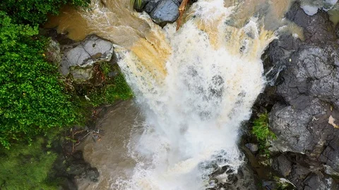 Waterfall Tegenungan ,surrounded by rainforest. Stock Footage 128446564