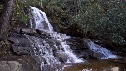 Waterfall in Tennessee Mountains Stock Footage 145767018
