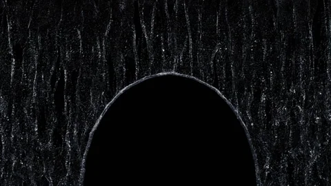 Waterfall texture loop isolated on black background. 4K for mapping 3d illustrat Stock Footage 156403973