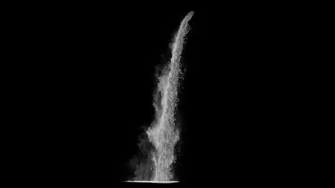 Waterfall texture seamless loop, 4k, isolated on black with alpha Stock Footage 102834317