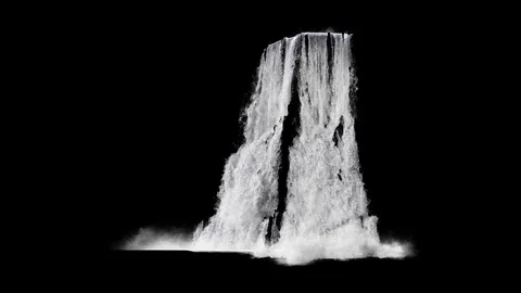 waterfall texture seamless loop, 4k, iso... | Stock Video | Pond5