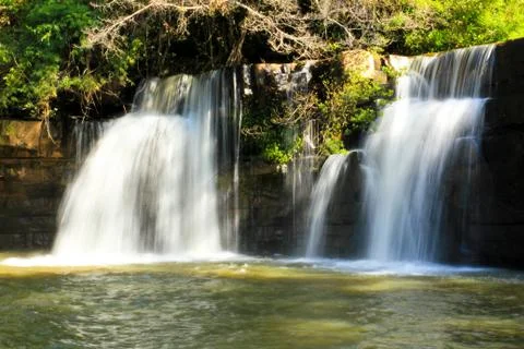 Waterfall thailand. Stock Photos