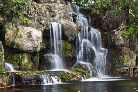 Waterfall in thailand Stock Photos