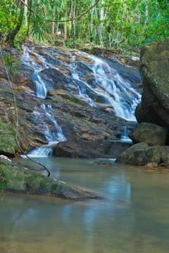 Waterfall in thailand Stock Photos