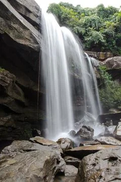 Waterfall in thailand 写真素材