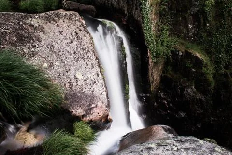 Waterfall Through Crack Stock Photos