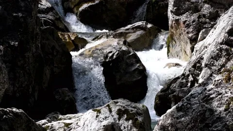 Waterfall in Tiesňavy Stock Footage 155087189