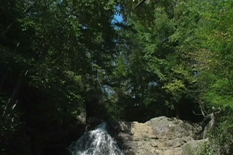 WaterFall Tilt Down Stock Footage 6818062