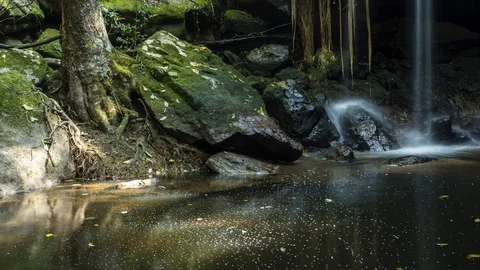 Waterfall time lapde Stock Footage 97505733