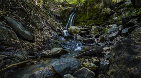 Waterfall Time Lapse [Dolly R-L] Stock Footage 38618024