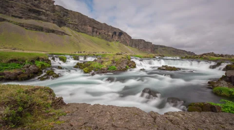 Waterfall Time lapse Iceland 스톡 동영상 39480492