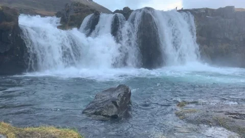 Waterfall Time Lapse in Iceland Stock Footage 169716084