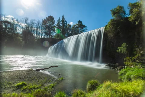 Waterfall Time lapse - Rere Falls, Gisborne Stock Footage 131277152