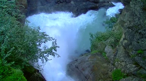 Waterfall from the top 006 스톡 동영상 44639531