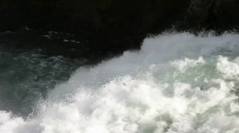 Waterfall top to bottom close P HD 2401 Stock Footage 544898