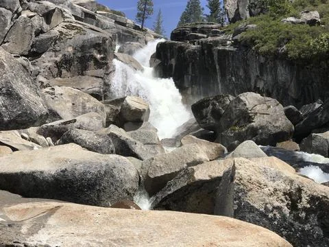 Waterfall from top to bottom Foto stock
