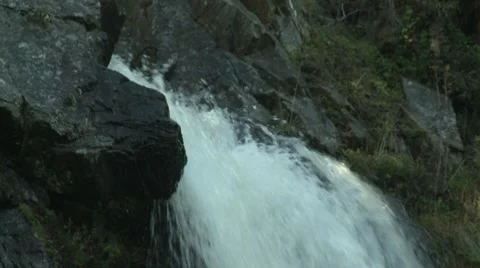 Waterfall Top CU Stock Footage 8570357