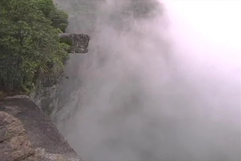 Waterfall from the top Stock Footage 286333