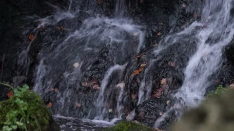 Waterfall Tracking Shot Stock Footage 48457838