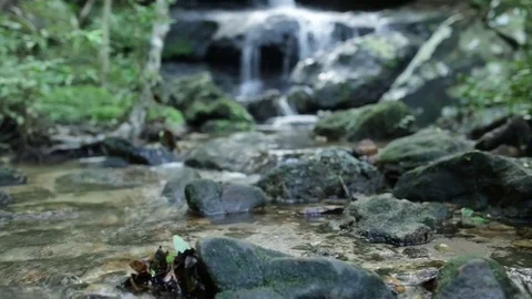 Waterfall Tracking slider footage Vídeos de archivo 77725117