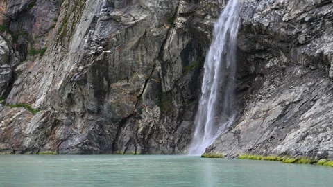 Waterfall in Tracy Arm Ford Stock Footage 244080811