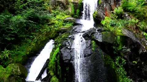 Waterfall in Triberg Black Forest 1 Stock Footage 53881313
