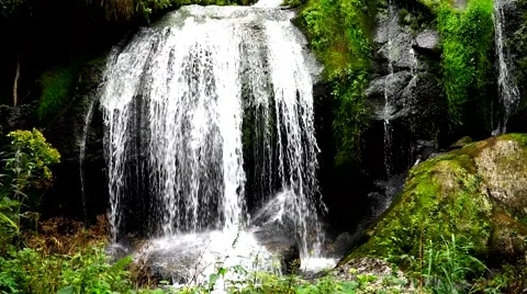 Waterfall in Triberg Black Forest 2 Stock Footage 53856648