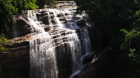 Waterfall in the tropical forest. Stock Footage 245881511