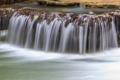 Waterfall in the tropical forest Stock Photos