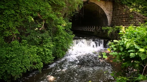 Waterfall Tunnel Video stock 57730099