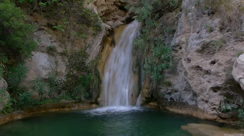 Waterfall turquoise waters Stock Footage 38267084