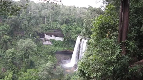 Waterfall in ubonratchathani at thailand Video stock 43015949