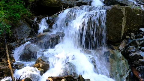 Waterfall in Umbal - Valley Stock Footage 126775855
