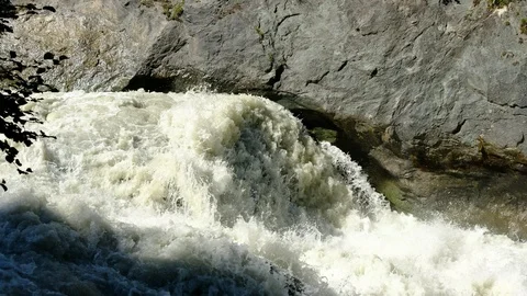 Waterfall in Umbal - Valley Stock Footage 126953566