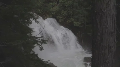 Waterfall ungraded 4K Stock Footage 110967413