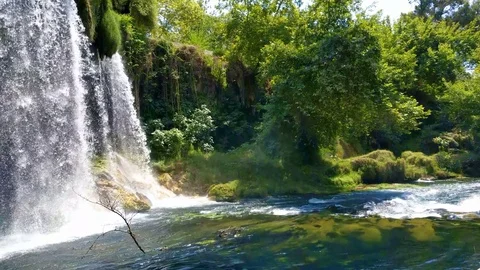 Waterfall Upper Duden Stock Footage 77156511