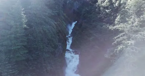 Waterfall in Valdez Stock Footage 212457252